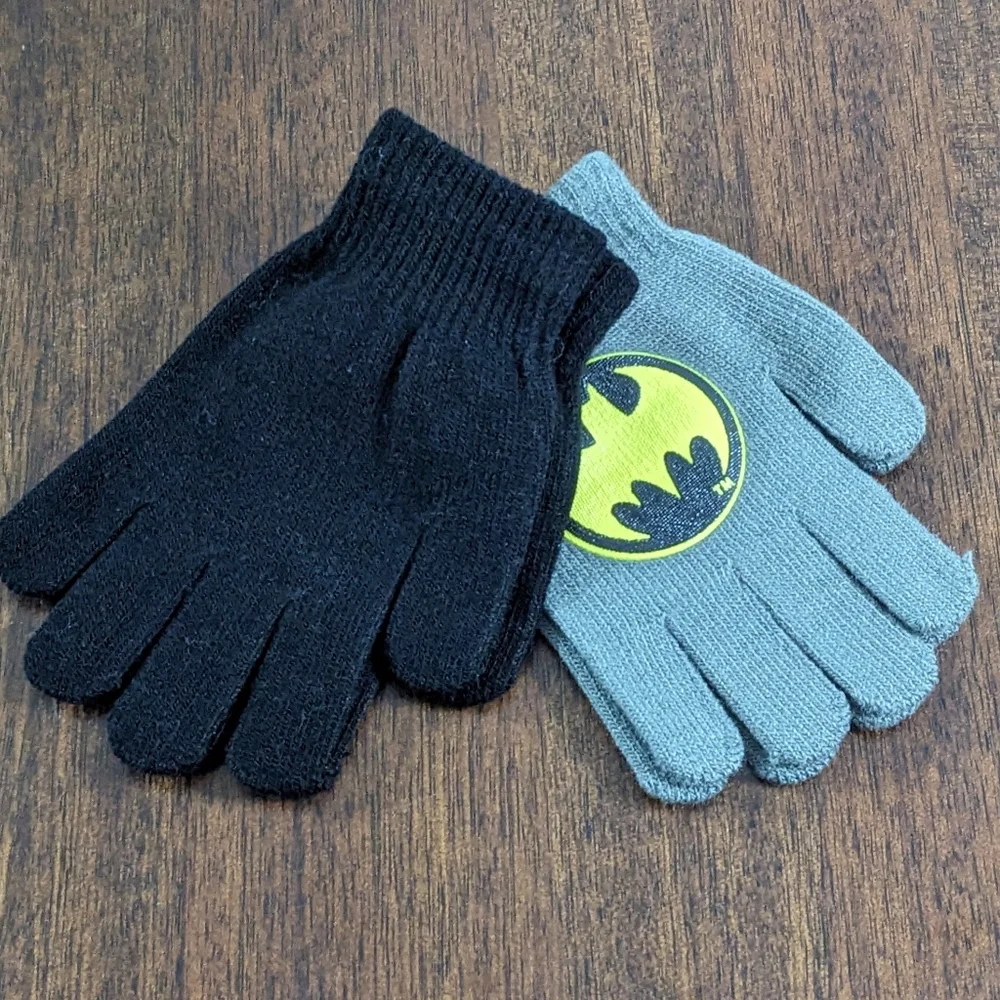 DC Comics Batman Boys Gloves, New With Tag